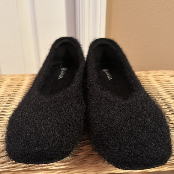 VIVAIA Square-Toe Faux Mink-Knit Flats (Margot2.0) Square Toe in Black sz 9.5 - Picture 8 of 13